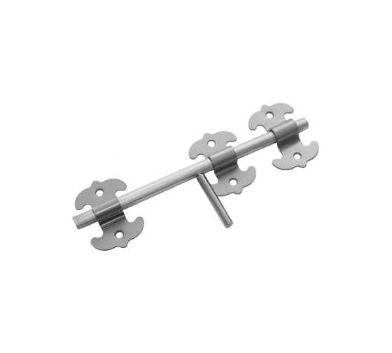 Засов универсальный DOMART фигурный ЗУФ-300 серый металлик 4620007785623 1