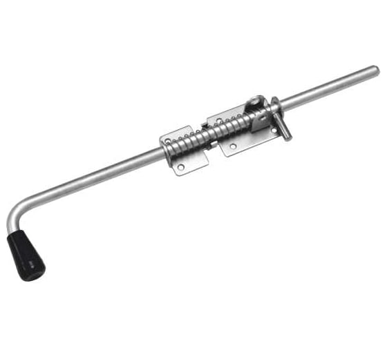 Засов с пружиной DOMART 500 мм (с проушиной) цинк 4660046012571 1