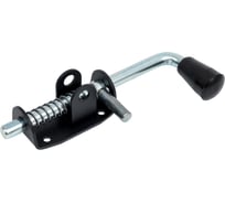 Засов пружинный DOMART (90) 190 мм мод.2 (с проушиной) черный 4660046013165