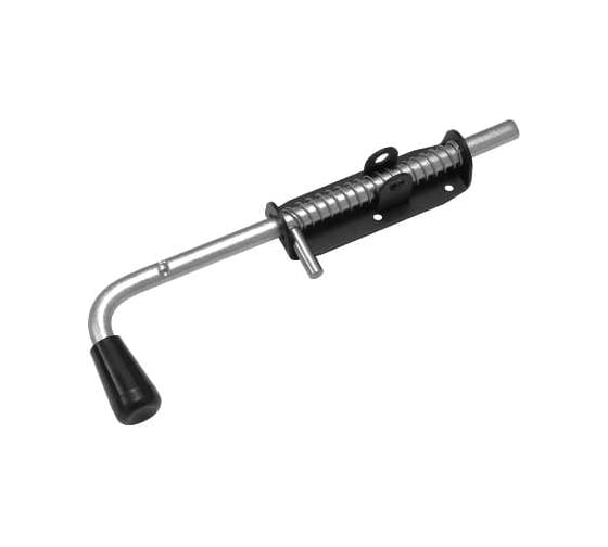 Засов с пружиной DOMART 300 мод.5 (с проушиной) черный 4660046013462 1