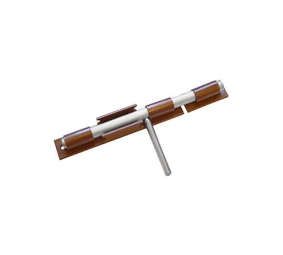 Засов DOMART ДОБРЫНЯ 300 мм мод.2 коричневый металлик 4660015165291 1