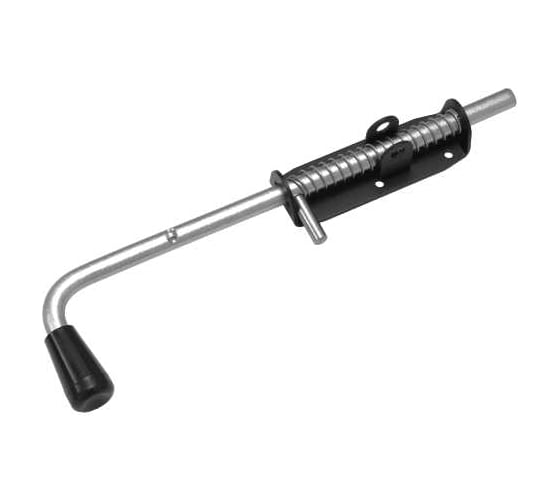 Засов с пружиной DOMART 400 мод.5 (с проушиной) черный 4660046013479 1