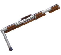 Засов DOMART ДОБРЫНЯ с пружиной 450 мм мод.2 коричневый металлик 4660015165574