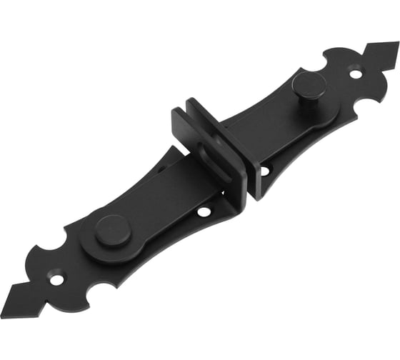 Щеколда дверная с проушиной DOMART "Готика" (235), левая черный 4660046023447 1