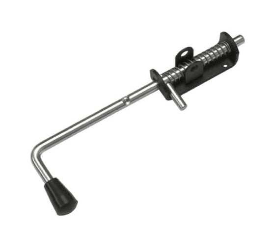 Засов пружинный DOMART (110) 330 мм мод.2 ( с проушиной) черный 4660046013400 1