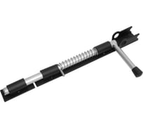 Засов DOMART ДОБРЫНЯ с пружиной 360 мм мод.2 (с проушиной) черный 4660046018610