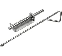 Засов пружинный DOMART (110) 510 мм мод.2 (с тягой) цинк 4660046017545