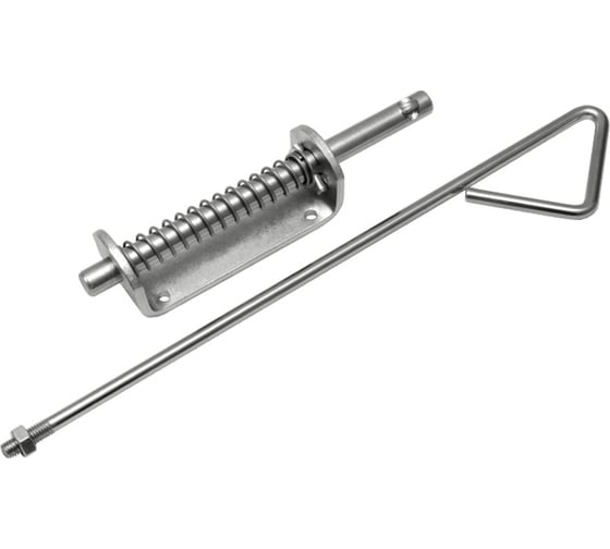 Засов пружинный DOMART (110) 510 мм мод.2 (с тягой) цинк 4660046017545 1