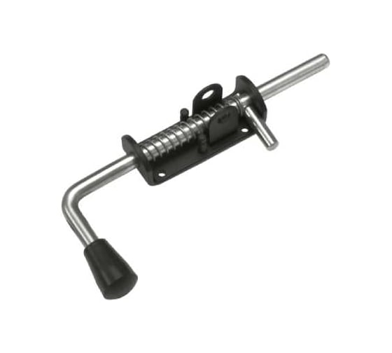 Засов пружинный DOMART (110) 250 мм ( с проушиной) черный 4660046013264 1