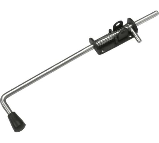 Засов пружинный DOMART (110) 550 мм ( с проушиной) черный 4660046013325 1