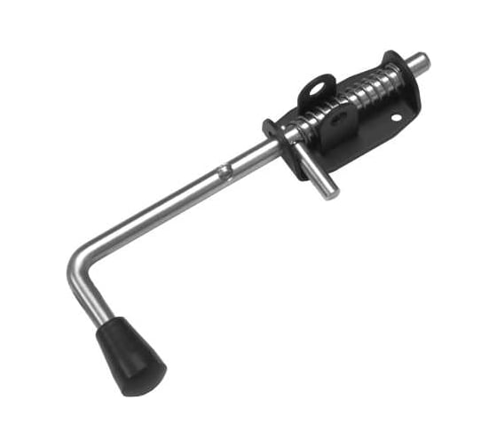 Засов пружинный DOMART (90) 250 мм мод.2 (с проушиной) черный 4660046013202 1