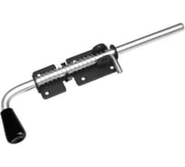 Засов с пружиной DOMART 300 мм (с проушиной) черный 4660046012526