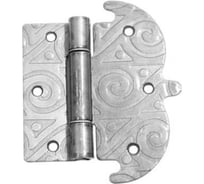 Петля фигурная DOMART 130x110 /кованая/ черненое серебро серия Ярославль 4660046002848