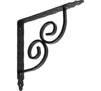 Кронштейн DOMART 225x225 мод.4 /кованый/ черный серия Ярославль 4660046012953