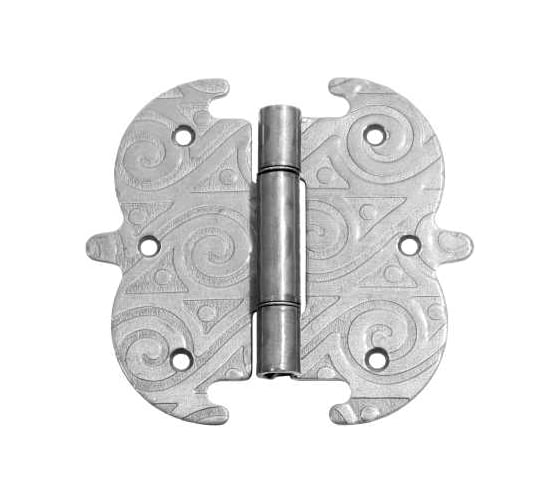 Петля фигурная DOMART 130x140 /кованая/ черненое серебро серия Ярославль 4660046002800 1