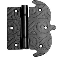 Петля фигурная DOMART 130x110 /кованая/ черный серия Ярославль 4660046002855