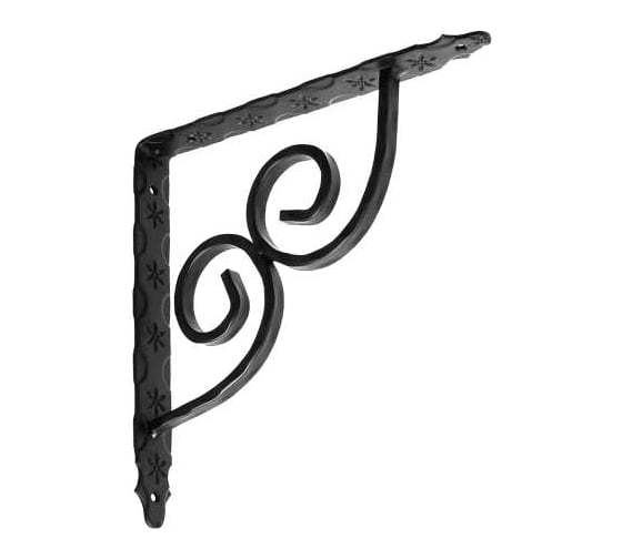 Кронштейн DOMART 225x225 мод.4 /кованый/ черный серия Кострома 4660046013035 1