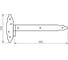 Петля-стрела фигурная DOMART съемная левая ПС-550 б/п 4660015161293 2