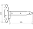 Петля-стрела фигурная DOMART съемная левая ПС-300 золото 4660015160388 2
