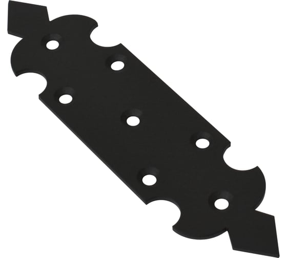 Пластина крепежная DOMART "Готика" 160x40 черный 4660046021733 1
