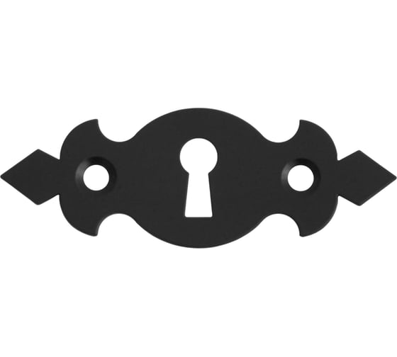 Накладка горизонтальная DOMART с отверстием для ключа "Готика" черный 4660046021979 1