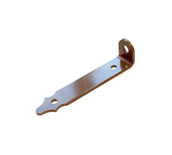 Проушина воротная DOMART 200x45x40 (толщ. 5 мм) коричневый металик 4620007789362 1