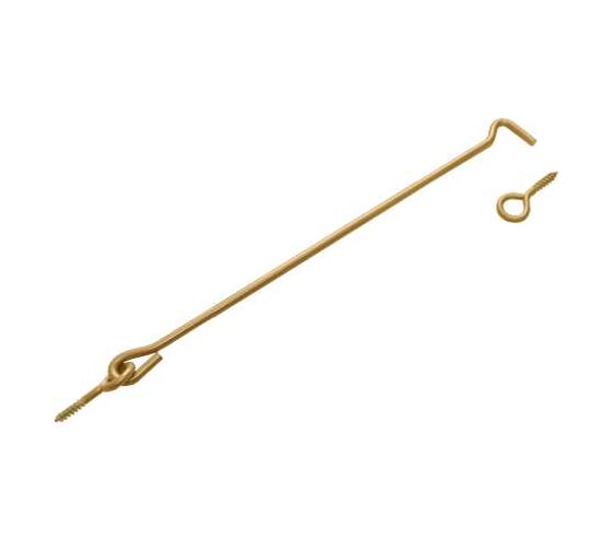Крючок прутковый DOMART 400 мм мод.2 золото 4620007787221 1