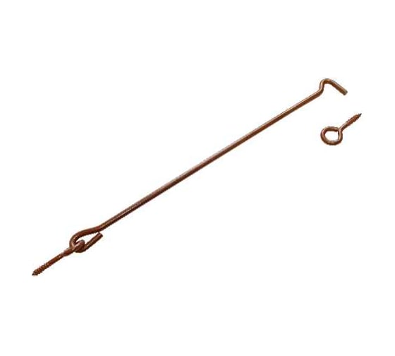 Крючок прутковый DOMART 400 мм мод.2 коричневый металлик 4620007787207 1