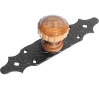 Ручка-кноб на планке DOMART кованая черный серия Ярославль 4660046006396