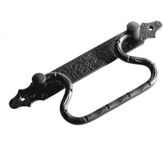 Ручка-скоба DOMART откидная (215) мод.2 кованая черненое серебро серия Суздаль 4660046006785 1