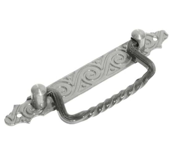 Ручка-скоба DOMART откидная (215) кованая черненое серебро серия Ярославль 4660046003234 1