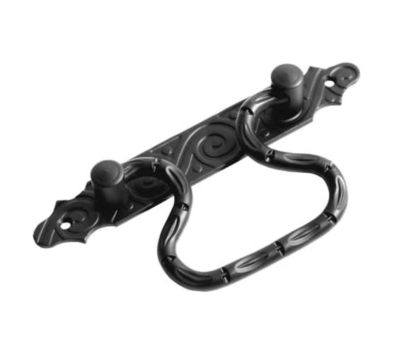 Ручка-скоба DOMART откидная (185) мод.2 кованая черный серия Ярославль 4660046006754 1