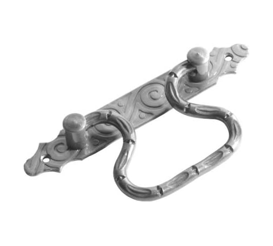 Ручка-скоба DOMART откидная (185) мод.2 кованая черненое серебро серия Ярославль 4660046006747 1