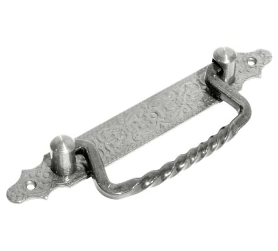 Ручка-скоба DOMART откидная (215) кованая черненое серебро серия Суздаль 4660046003210 1