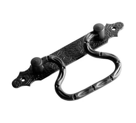 Ручка-скоба DOMART откидная (185) мод.2 кованая черный серия Суздаль 4660046006730 1