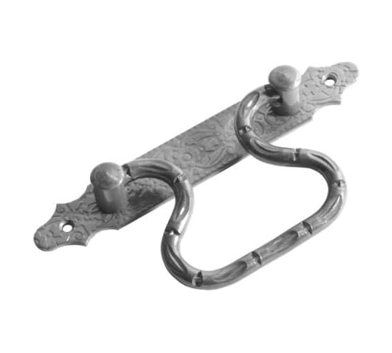 Ручка-скоба DOMART откидная (185) мод.2 кованая черненое серебро серия Суздаль 4660046006723 1