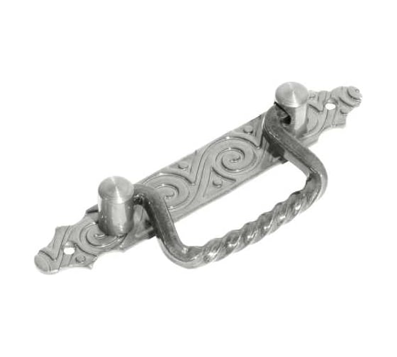 Ручка-скоба DOMART откидная (185) кованая черненое серебро серия Ярославль 4660046003180 1