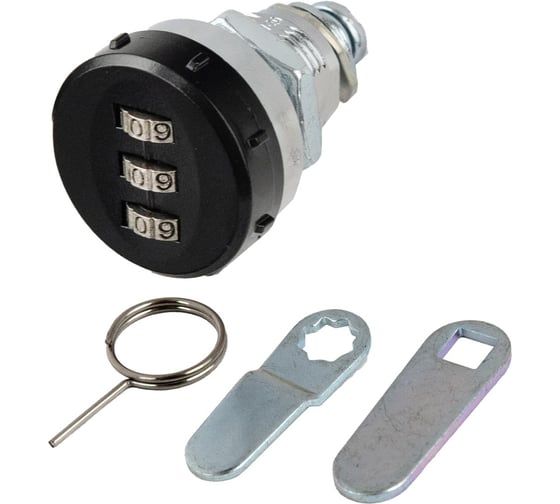 Замок мебельный замок.su кодовый 6017-20BL, цвет черный - 2шт. 6017-20BL.2 1