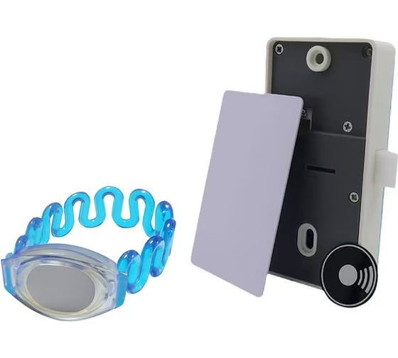 Замок мебельный замок.su электронный 0805K невидимка, ключ-браслет синий 0805K/blue 1