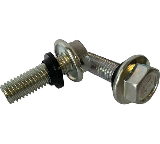 Болт с фланцем и пластиковой шайбой boltnn.ru М10х25 8.8 цинк 150 шт 4687207073271 1