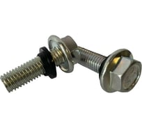 Болт с фланцем и пластиковой шайбой boltnn.ru М10х25 8.8 цинк 50 шт 4687207073288