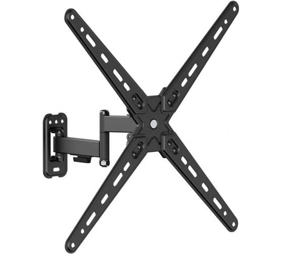 Кронштейн Digis DSM-E2542 поворотно-выдвижной для ТВ до 55 до 25 кг, 2 колена, VESA до 400x400мм, 67-275 мм от стены, наклон -15/+5, поворот +90/-90, кабель-канал, 129764 1