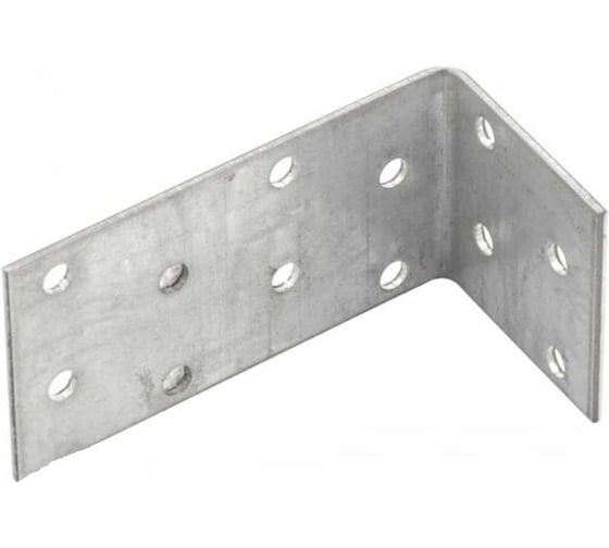 Крепежный анкерный угол КрепСтройГрупп KUL-40Х120х80х2 мм, 8 шт, 146763 1