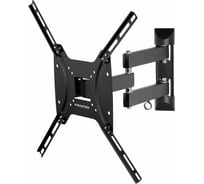 TV-кронштейн KROMAX кр. стал. наст. для TV 15"-55", max 35 кг, 5 ст св., нак. +5-12 OPTIMA-404 black