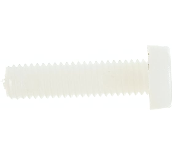 Винт с цилиндрической головкой со шлицем DINFIX DIN 84, полиамид (пластик), M3x12, 10 шт. 00-00001485 1
