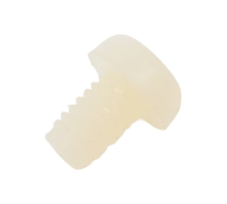 Винт с цилиндрической головкой со шлицем DINFIX DIN 84, полиамид (пластик), M4x6, 10 шт. 00-00001489