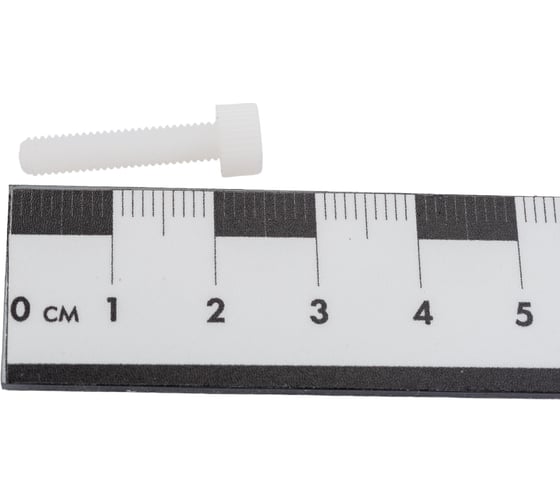 Винт DINFIX DIN 912, полиамид (пластик), М4x20, 10 шт. 00-00001516