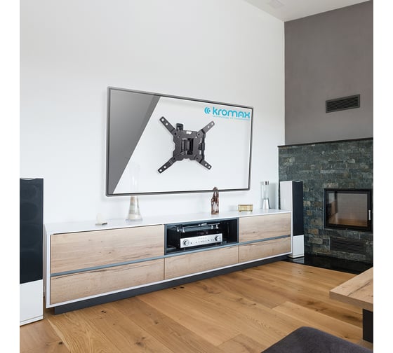Кронштейн для LED/LCD телевизоров KROMAX диагональ экрана 15"-42" GALACTIC-12 black