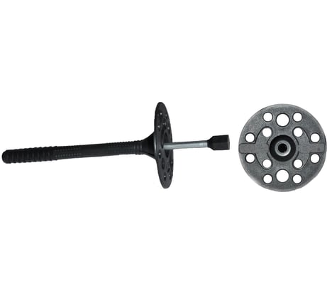 Дюбель для теплоизоляции с оц. гвоздем и термоголовкой INTERFIX 10x220, 400 шт. 14953