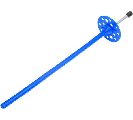 Дюбель для теплоизоляции с оц. гвоздем и термоголовкой INTERFIX 10x260, 400 шт. 20020